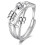 Fidget Spinner Ring for Anxiety Relief, Adjustable Rainbow Bead Jewelry Gift 1