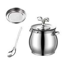 Robuster Metallbehälter mit leicht zu greifenden Griffen-3,5L