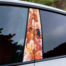 (21#) 2Pcs Pokemon Car B Pillar Sticker Waterproof Auto Side Window Decor Decal