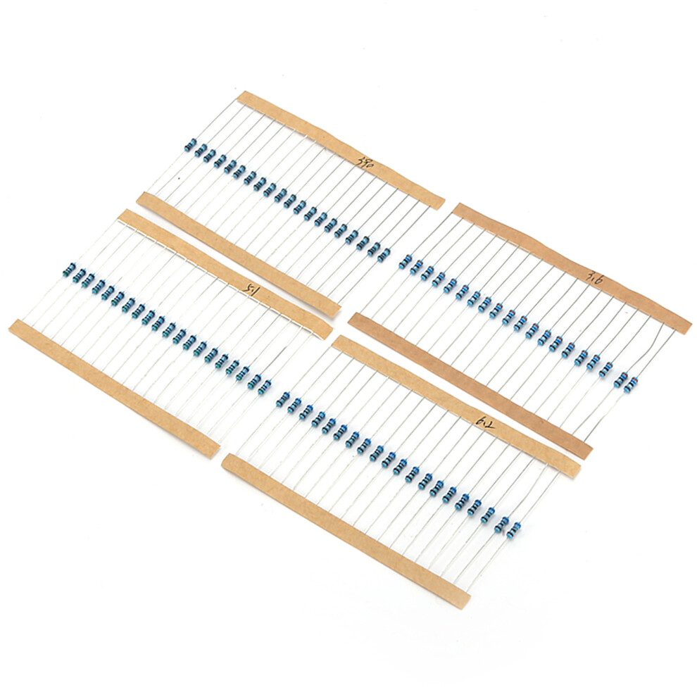 130 Value Resistor Set 2600pcs 1/4W 1% Tolerance