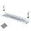 Space Saving Under Table Cable Tray With Fast-White 40 to 78cm 1