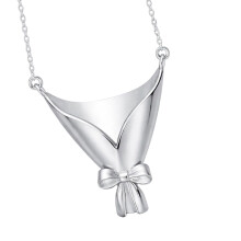 Adjustable Floral Jewelry Set Featuring Delicate-Silver 1