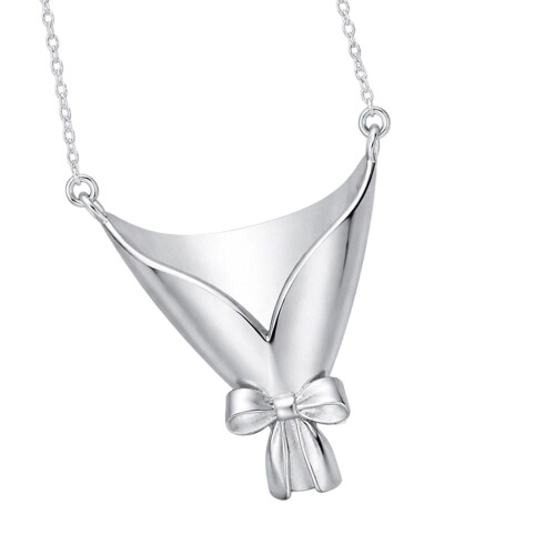 Adjustable Floral Jewelry Set Featuring Delicate-Silver 1