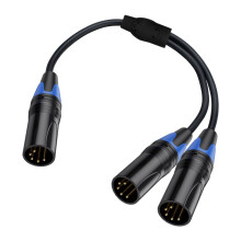 Hochwertiges 5-poliges XLR-Y-Splitterkabel. 5-poliges-C