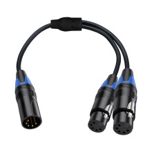 5-poliges XLR-Splitterkabel mit 5-poligen XLR-Steckern und-B