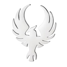 Broche de conception animale exquise en acier-Argent A