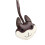 Stylish Husky Theme PU Leather Key Accessory-Dark Coffee 1