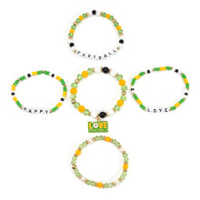 Veelkleurige voetbalkralenarmband met verstelbare-Sectie 5