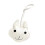 Creatieve Husky-geïnspireerde sleutelhanger PU-lederen-Wit 1