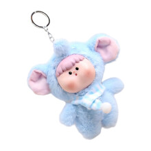 Playful Vinyls Key Holder Charm Lovely Doll Pendant Keychain-A