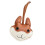 Creative Husky PU Leather Keychain Fashionable-Light Coffee 1