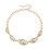 Collier ovale classique d'inspiration antique, léger-blanc nacré 1
