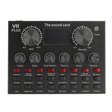 Live-Sound-Karte 1000 mAh, kompakt schwarz BT 5.0