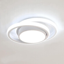 Runde LED-Deckenleuchte, 32 W, 2350 lm, kaltweißes Licht (6500 K), 28 cm Durchmesser