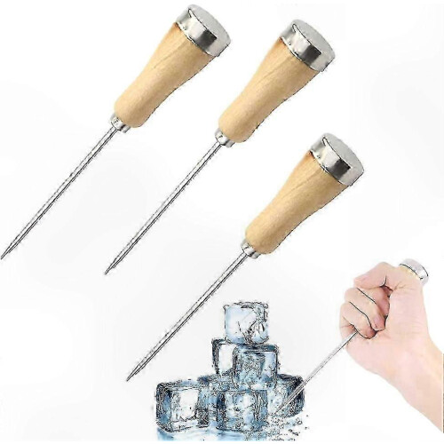 3 Pcs Stainless Steel Ice Picks