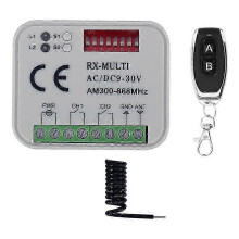 Universal 300-868MHz Remote Receiver for Garage Door Control Switch AC/DC 9-30V