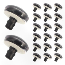20 Pieces of Smooth 20mm Stuffed Crochet Eyes for Easy Operation in Doll Making, Animal Plush Projects, and Accessories