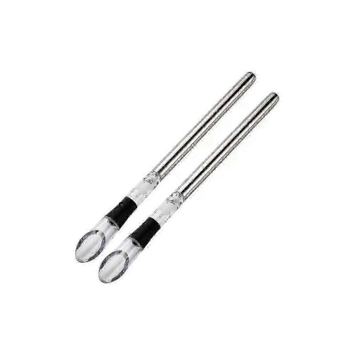 Stainless Steel Wine Chiller 2PCS for Bottle Cooling & Decanting
