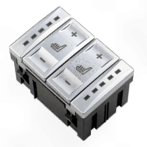 Seat Heater Control Button Suitable for Certain Brands Silver