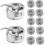10-Pack Metal Sewing Bobbins with 2 Cases for Multiple Sewing Machine Models 1