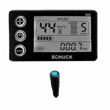 LCD Display Meter for Electric Bikes 24V-48V Waterproof Control Panel with Plug Compatible with Various Ebike Models