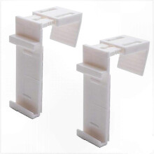 Adjustable Roller Blind Clamping Supports, 4-Pack, No Drill Required, Fits 1.5 to 2.2 cm, for Blackout Shades
