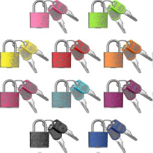 10 Pieces Suitcase Locks With Keys, Metal Padlock Luggage Padlock Small Padlock Multicolor Padlock W