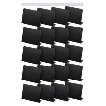 20pcs 4 X 3 Inches Mini Chalkboard Table Tent Sign Chalkboard Buffet Tags Food Label For Party Tabl Hao