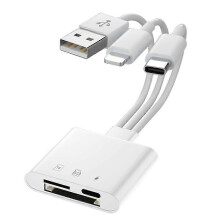 Memory Card Reader with Charging Port for ///Laptop