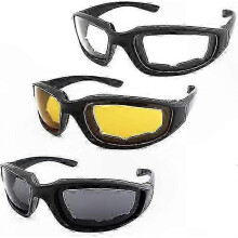 UV Protective Motorcycle Goggles with Padding - Dustproof & Windproof for Outdoor Riding Activities