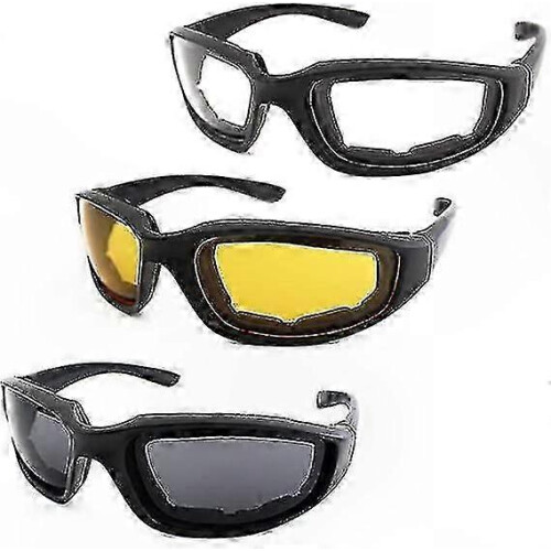 UV Protective Motorcycle Goggles with Padding - Dustproof & Windproof for Outdoor Riding Activities