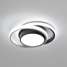 Plafonnier LED rond moderne 32 W, lumière blanche froide 6500 K pour cuisine, salon, couloir