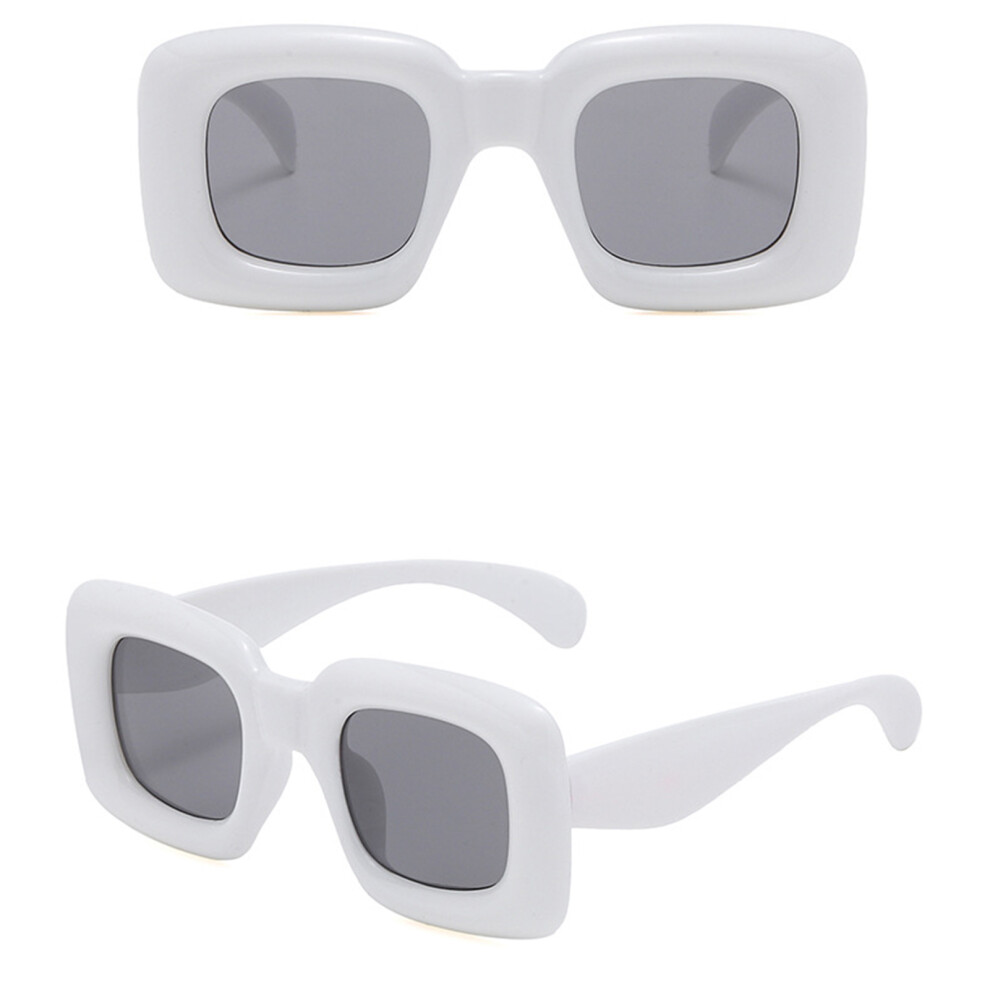 Phui-Pet-Supplies (White/Gray) Kids Hd Vision Sunglasses For Outdoor Vacation