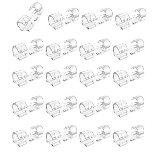 Transparents Plastic Cable Clip Adhesive Wire Organizers for-1