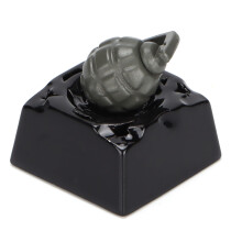 Capuchon de touche en alliage d'aluminium translucide en forme de grenade