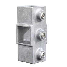 Adaptateur de tube carré en alliage-30x30 droit 4 voies