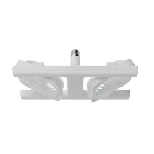 E27 Lamp Holder 3 Speed Remote Control Exhaust Fan Light-White
