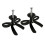 Modern Bowknot Shape Drawer Door Pulls Metal Handles Home-Black 1