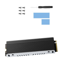 Aluminiumlegeringen M.2 2280 SSD's koellichaam met-Zwart