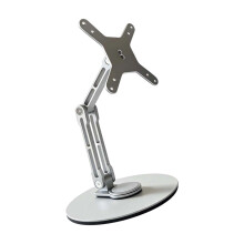 Ergonomic Computer Screen Mount With 3 Axises-Silver Base 155mm