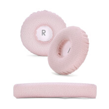 Ersatz-Ohrpolster und Kopfband-Set kompatibel mit JBL JR300, T450BT, T500BT, Tune600 - Fußballnetz-Stil Pink
