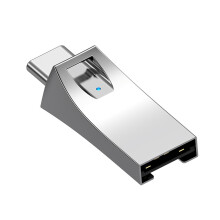 Alloy USB A And Type C Double Interfaced Memory Card-Silver