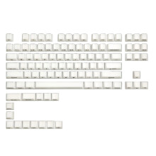 101Key PC Double Shot Side Lits Translucents Keycap Set-White