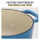 Blue,6QT Cast Iron Enamel Pot Cooking Pot with Gloves 4