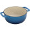 Blue,6QT Cast Iron Enamel Pot Cooking Pot with Gloves 6