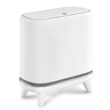 Bathroom Trash Can with Lid, Vacuum Adsorption Small Garbage Can