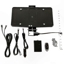 Retractable License Plate Remote Control in Stainless Steel