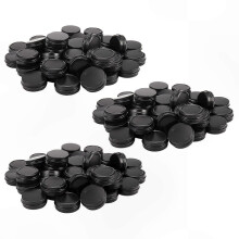 120 Pack 1Oz Round Metal Tins Screw Top Containers for Cosmetics Storage