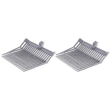 Manure Fork Replacement Head, Pitchfork Head, grey,2pcs