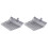 Manure Fork Replacement Head, Pitchfork Head, grey,2pcs 1